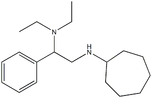 [2-(cycloheptylamino)-1-phenylethyl]diethylamine 结构式