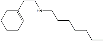 [2-(cyclohex-1-en-1-yl)ethyl](heptyl)amine 结构式