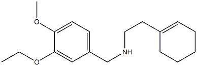 [2-(cyclohex-1-en-1-yl)ethyl][(3-ethoxy-4-methoxyphenyl)methyl]amine 结构式