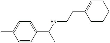 [2-(cyclohex-1-en-1-yl)ethyl][1-(4-methylphenyl)ethyl]amine 结构式