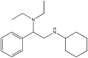 [2-(cyclohexylamino)-1-phenylethyl]diethylamine 结构式