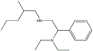 [2-(diethylamino)-2-phenylethyl](2-methylpentyl)amine 结构式