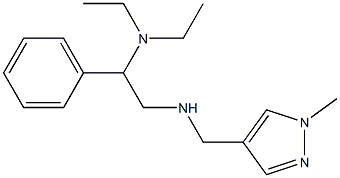 [2-(diethylamino)-2-phenylethyl][(1-methyl-1H-pyrazol-4-yl)methyl]amine 结构式