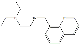 [2-(diethylamino)ethyl](quinolin-8-ylmethyl)amine 结构式