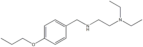 [2-(diethylamino)ethyl][(4-propoxyphenyl)methyl]amine 结构式