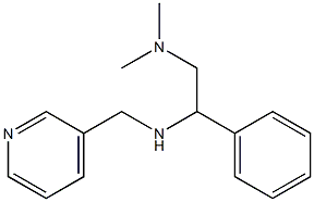 [2-(dimethylamino)-1-phenylethyl](pyridin-3-ylmethyl)amine 结构式