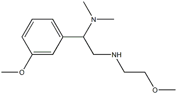 [2-(dimethylamino)-2-(3-methoxyphenyl)ethyl](2-methoxyethyl)amine 结构式