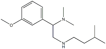 [2-(dimethylamino)-2-(3-methoxyphenyl)ethyl](3-methylbutyl)amine 结构式