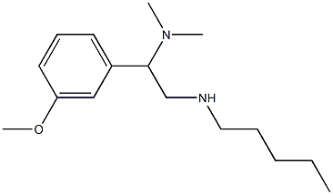 [2-(dimethylamino)-2-(3-methoxyphenyl)ethyl](pentyl)amine 结构式