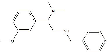 [2-(dimethylamino)-2-(3-methoxyphenyl)ethyl](pyridin-4-ylmethyl)amine 结构式