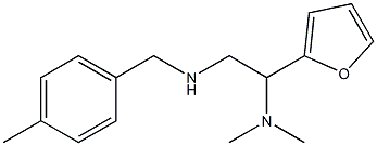 [2-(dimethylamino)-2-(furan-2-yl)ethyl][(4-methylphenyl)methyl]amine 结构式