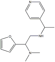 [2-(dimethylamino)-2-(furan-2-yl)ethyl][1-(pyridin-4-yl)ethyl]amine 结构式