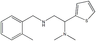 [2-(dimethylamino)-2-(thiophen-2-yl)ethyl][(2-methylphenyl)methyl]amine 结构式