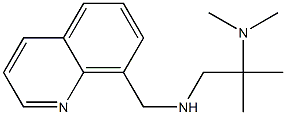 [2-(dimethylamino)-2-methylpropyl](quinolin-8-ylmethyl)amine 结构式