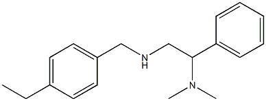 [2-(dimethylamino)-2-phenylethyl][(4-ethylphenyl)methyl]amine 结构式