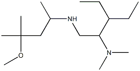 [2-(dimethylamino)-3-ethylpentyl](4-methoxy-4-methylpentan-2-yl)amine 结构式