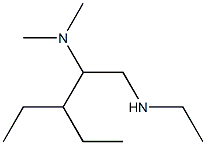 [2-(dimethylamino)-3-ethylpentyl](ethyl)amine 结构式