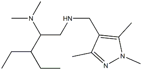 [2-(dimethylamino)-3-ethylpentyl][(1,3,5-trimethyl-1H-pyrazol-4-yl)methyl]amine 结构式