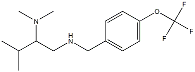 [2-(dimethylamino)-3-methylbutyl]({[4-(trifluoromethoxy)phenyl]methyl})amine 结构式