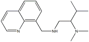 [2-(dimethylamino)-3-methylbutyl](quinolin-8-ylmethyl)amine 结构式