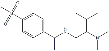 [2-(dimethylamino)-3-methylbutyl][1-(4-methanesulfonylphenyl)ethyl]amine 结构式