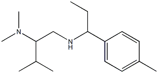 [2-(dimethylamino)-3-methylbutyl][1-(4-methylphenyl)propyl]amine 结构式