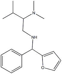 [2-(dimethylamino)-3-methylbutyl][furan-2-yl(phenyl)methyl]amine 结构式