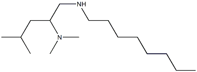 [2-(dimethylamino)-4-methylpentyl](octyl)amine 结构式