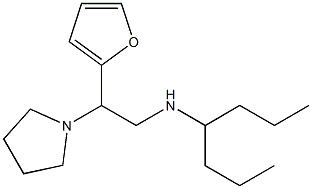 [2-(furan-2-yl)-2-(pyrrolidin-1-yl)ethyl](heptan-4-yl)amine 结构式