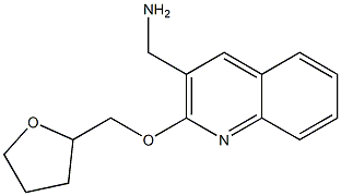 [2-(oxolan-2-ylmethoxy)quinolin-3-yl]methanamine 结构式