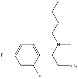 [2-amino-1-(2,4-difluorophenyl)ethyl](butyl)methylamine 结构式