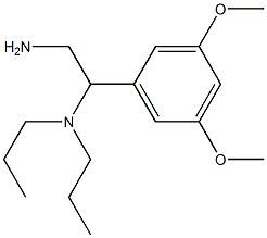 [2-amino-1-(3,5-dimethoxyphenyl)ethyl]dipropylamine 结构式