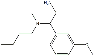 [2-amino-1-(3-methoxyphenyl)ethyl](butyl)methylamine 结构式