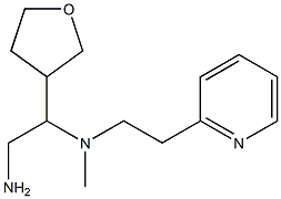 [2-amino-1-(oxolan-3-yl)ethyl](methyl)[2-(pyridin-2-yl)ethyl]amine 结构式