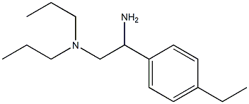 [2-amino-2-(4-ethylphenyl)ethyl]dipropylamine 结构式