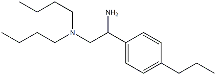 [2-amino-2-(4-propylphenyl)ethyl]dibutylamine 结构式