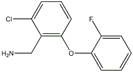 [2-chloro-6-(2-fluorophenoxy)phenyl]methanamine 结构式