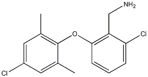 [2-chloro-6-(4-chloro-2,6-dimethylphenoxy)phenyl]methanamine 结构式