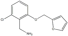 [2-chloro-6-(furan-2-ylmethoxy)phenyl]methanamine 结构式