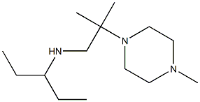 [2-methyl-2-(4-methylpiperazin-1-yl)propyl](pentan-3-yl)amine 结构式