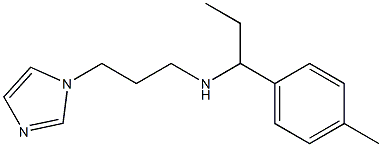 [3-(1H-imidazol-1-yl)propyl][1-(4-methylphenyl)propyl]amine 结构式