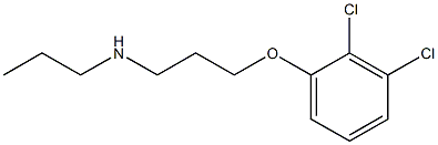 [3-(2,3-dichlorophenoxy)propyl](propyl)amine 结构式