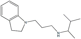 [3-(2,3-dihydro-1H-indol-1-yl)propyl](3-methylbutan-2-yl)amine 结构式