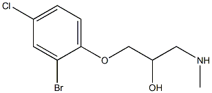 [3-(2-bromo-4-chlorophenoxy)-2-hydroxypropyl](methyl)amine 结构式