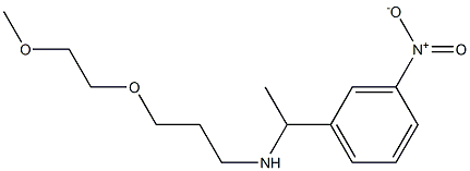 [3-(2-methoxyethoxy)propyl][1-(3-nitrophenyl)ethyl]amine 结构式