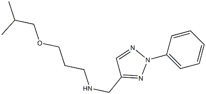 [3-(2-methylpropoxy)propyl][(2-phenyl-2H-1,2,3-triazol-4-yl)methyl]amine 结构式