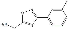 [3-(3-methylphenyl)-1,2,4-oxadiazol-5-yl]methanamine 结构式