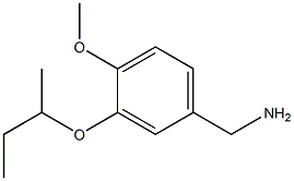 [3-(butan-2-yloxy)-4-methoxyphenyl]methanamine 结构式
