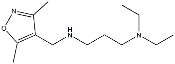 [3-(diethylamino)propyl][(3,5-dimethyl-1,2-oxazol-4-yl)methyl]amine 结构式