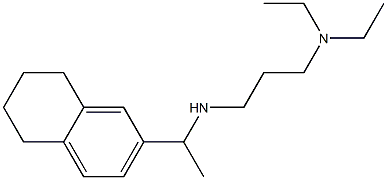 [3-(diethylamino)propyl][1-(5,6,7,8-tetrahydronaphthalen-2-yl)ethyl]amine 结构式